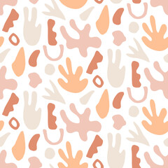 Modern Natural Abstractions seamless pattern