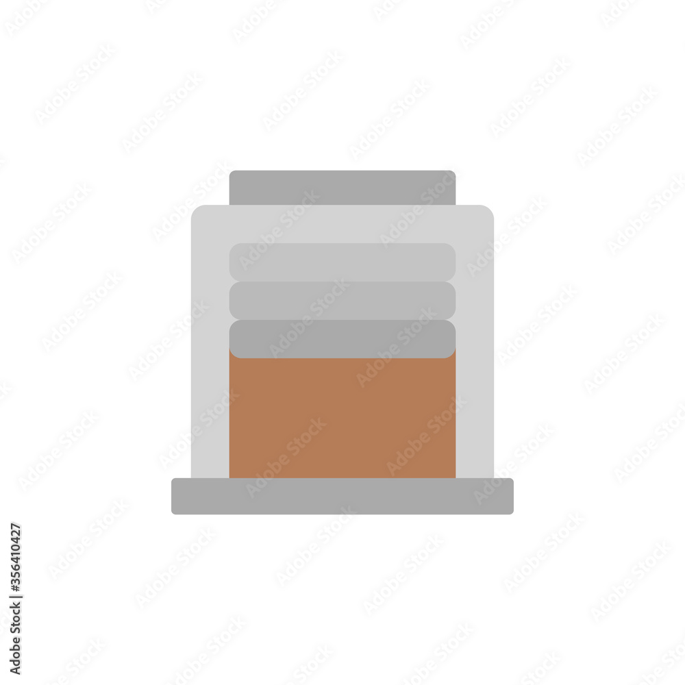 Poster warehouse, manufacturing icon. simple color vector elements of production icons for ui and ux, websi