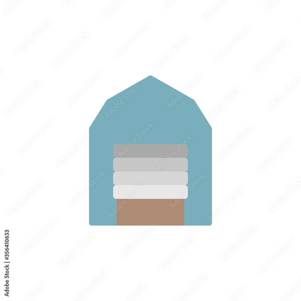 Poster warehouse, manufacturing icon. simple color vector elements of production icons for ui and ux, websi