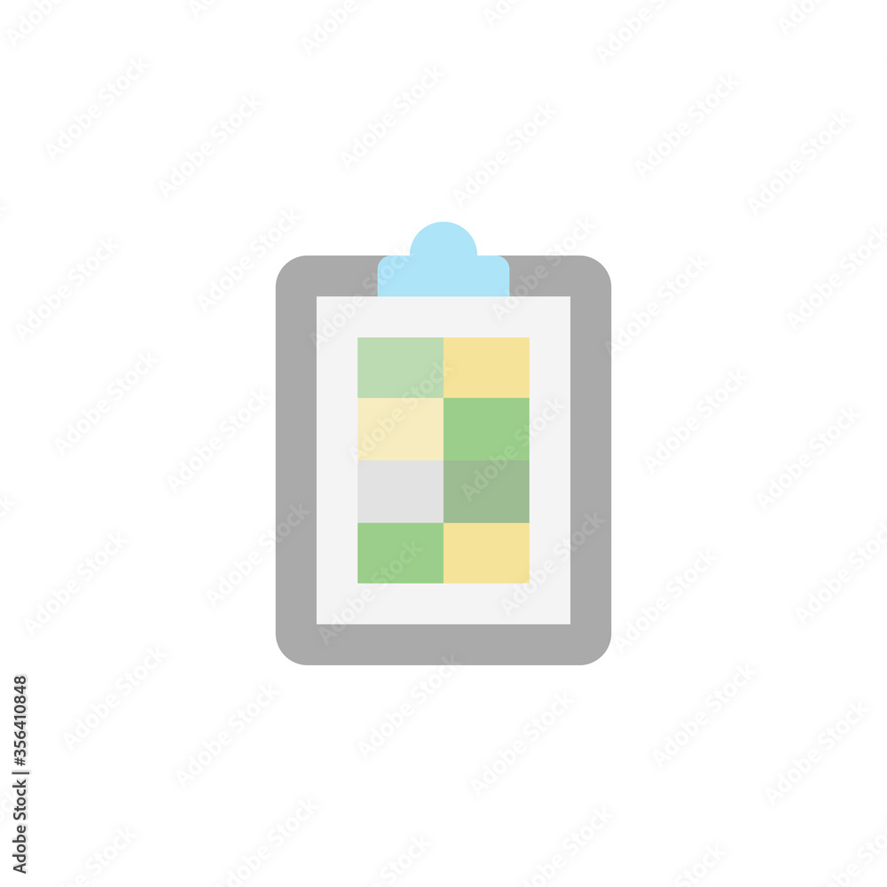 Poster schedule, manufacturing icon. simple color vector elements of production icons for ui and ux, websit