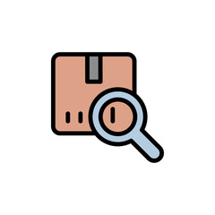 Inventory, manufacturing, search icon. Simple color with outline vector elements of production icons for ui and ux, website or mobile application
