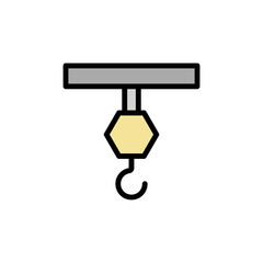 Hook, manufacturing icon. Simple color with outline vector elements of production icons for ui and ux, website or mobile application