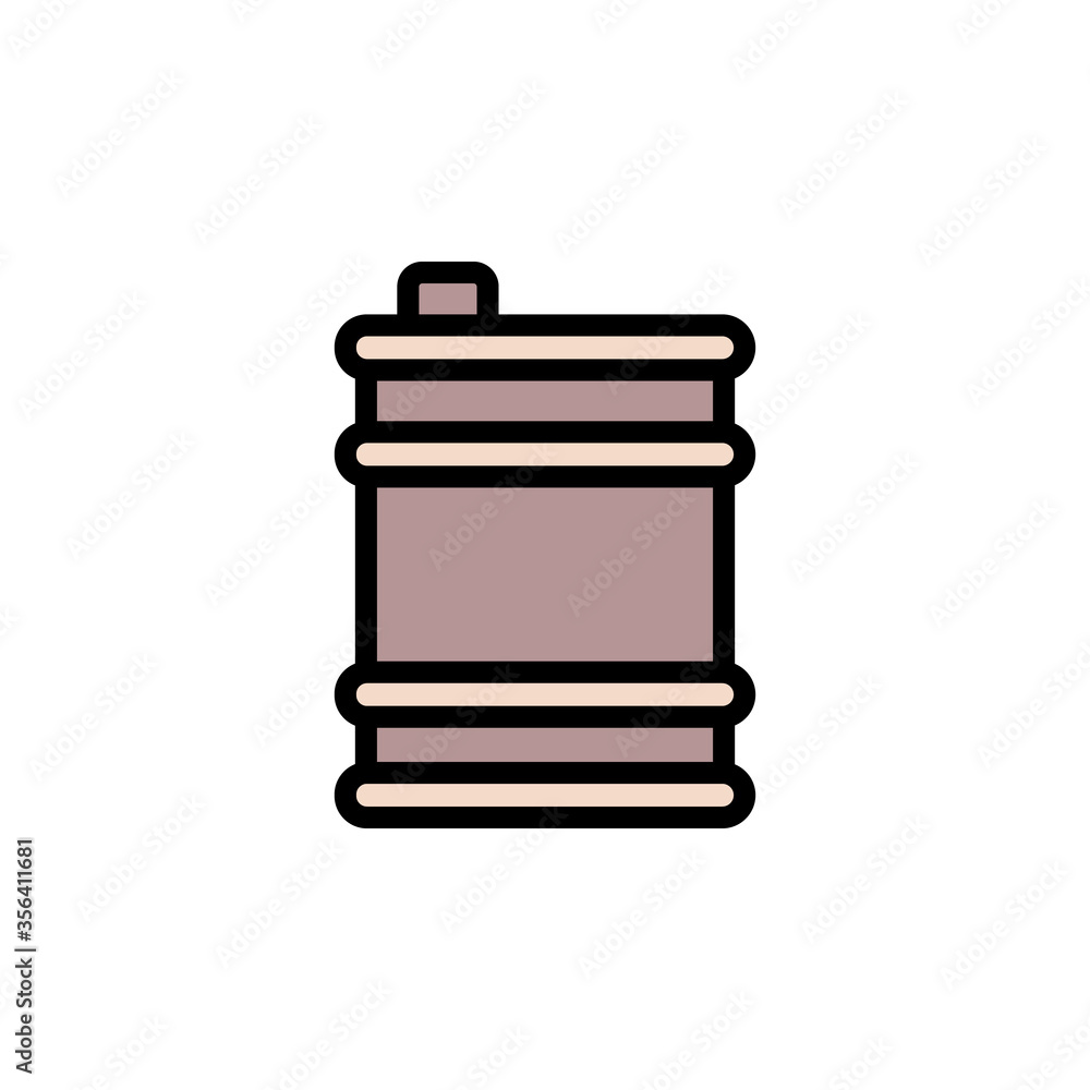 Poster toxic, manufacturing icon. simple color with outline vector elements of production icons for ui and 