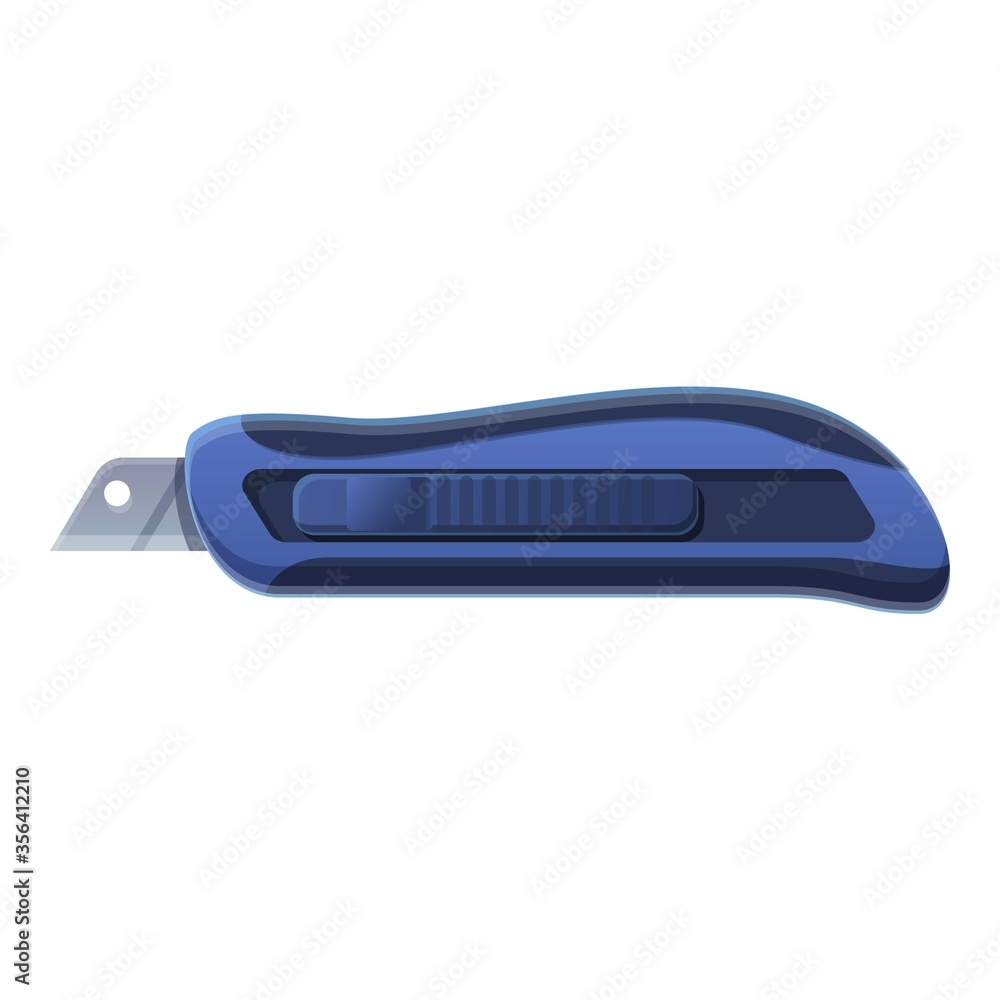 Poster cutter tool icon. cartoon of cutter tool vector icon for web design isolated on white background