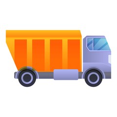 Tipper icon. Cartoon of tipper vector icon for web design isolated on white background