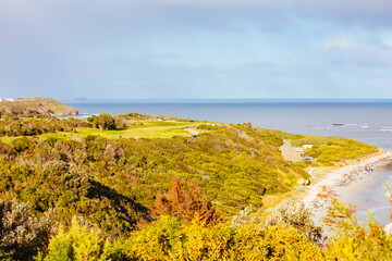 Fototapeta na wymiar Flinders Golf Course on Mornington Peninsula Australia
