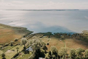Europe, Germany, Mecklenburg-Vorpommern, Usedom, Luetow, Achterwasser Usedom, Naturschutzgebiet Gnitz Südspitze.