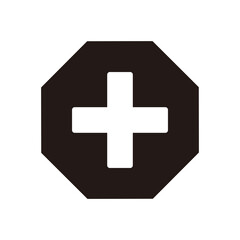 medical cross icon vector illustration sign