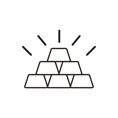 gold bar icon vector design illustration