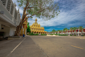 The Golden Castle (Prasat Thong Kham) - Uthai Thani: 6 June 2020: Atmosphere within a religious...