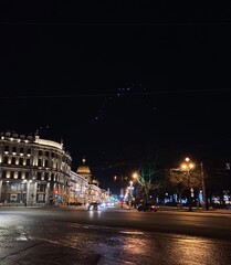 Fototapeta premium night view of st petersburg