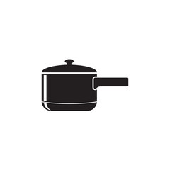 Saucepan Icon Logo Vector template