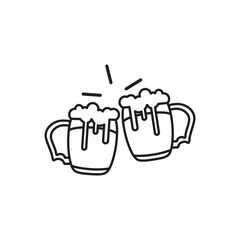 beer icon design vector template eps10