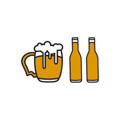 beer icon design vector template eps10