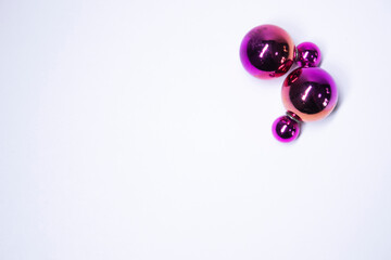 Pink round earrings. jewelry and accessories concept. Isolated, copy space. Macro Shot. High quality photo