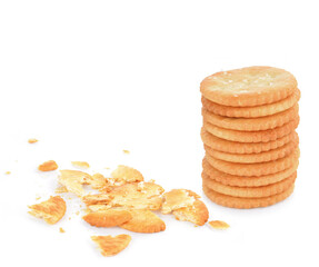 Biscuits  on white background