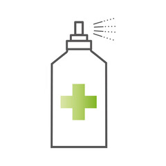Fototapeta premium icon desinfektionsmittel hygiene sicherheit medizin