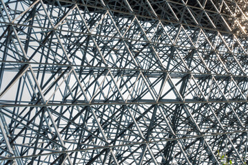 abstract architecture building, black and white background.