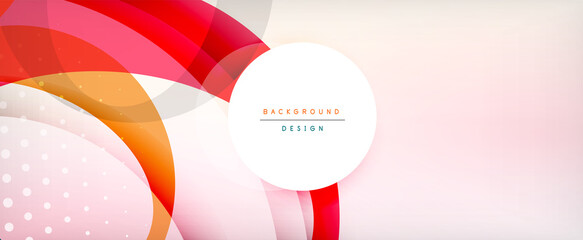 Trendy simple circle abstract background, dynamic motion concept. Vector Illustration For Wallpaper, Banner, Background, Card, Book Illustration, landing page