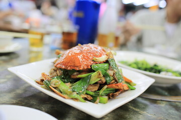 the chinese style sauteed crabs in hong kong