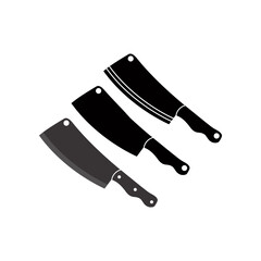 butcher knife icon design vector template eps10