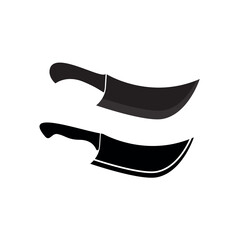 butcher knife icon design vector template eps10