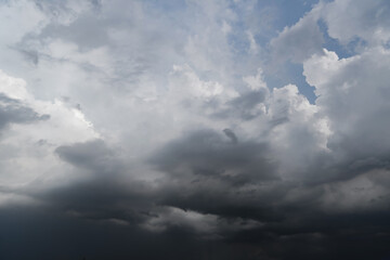 dark storm clouds with background,Dark clouds before a thunder-storm.