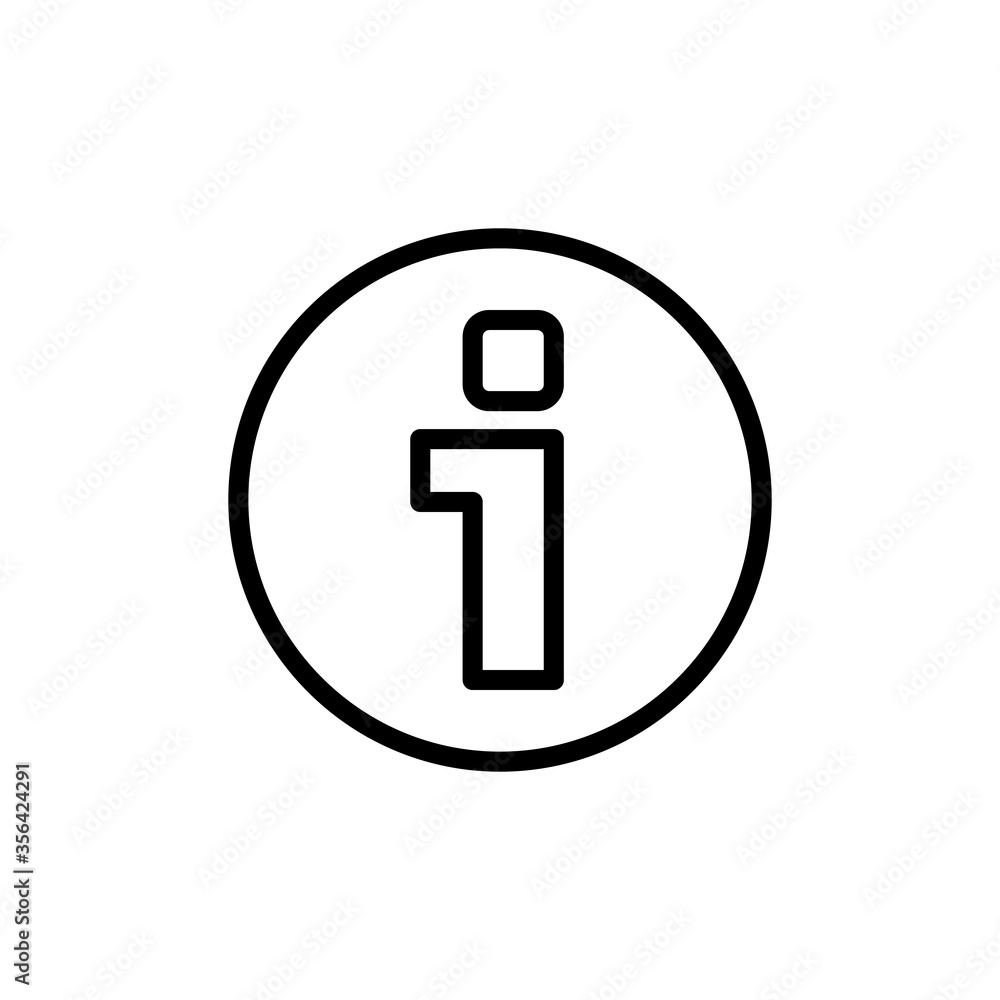 Aufkleber sign, information icon. simple line, outline vector elements of shopping center icons for ui and ux,