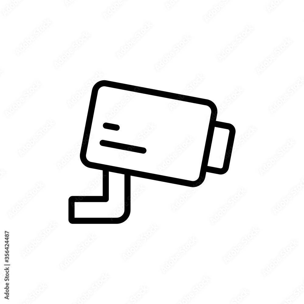 Aufkleber video, camera icon. simple line, outline vector elements of shopping center icons for ui and ux, web