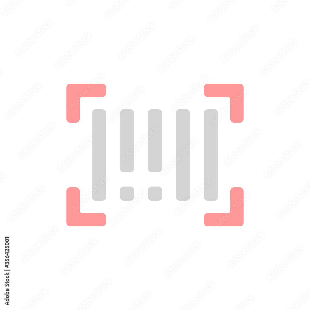 Poster barcode, mall icon. simple color vector elements of shopping center icons for ui and ux, website or 