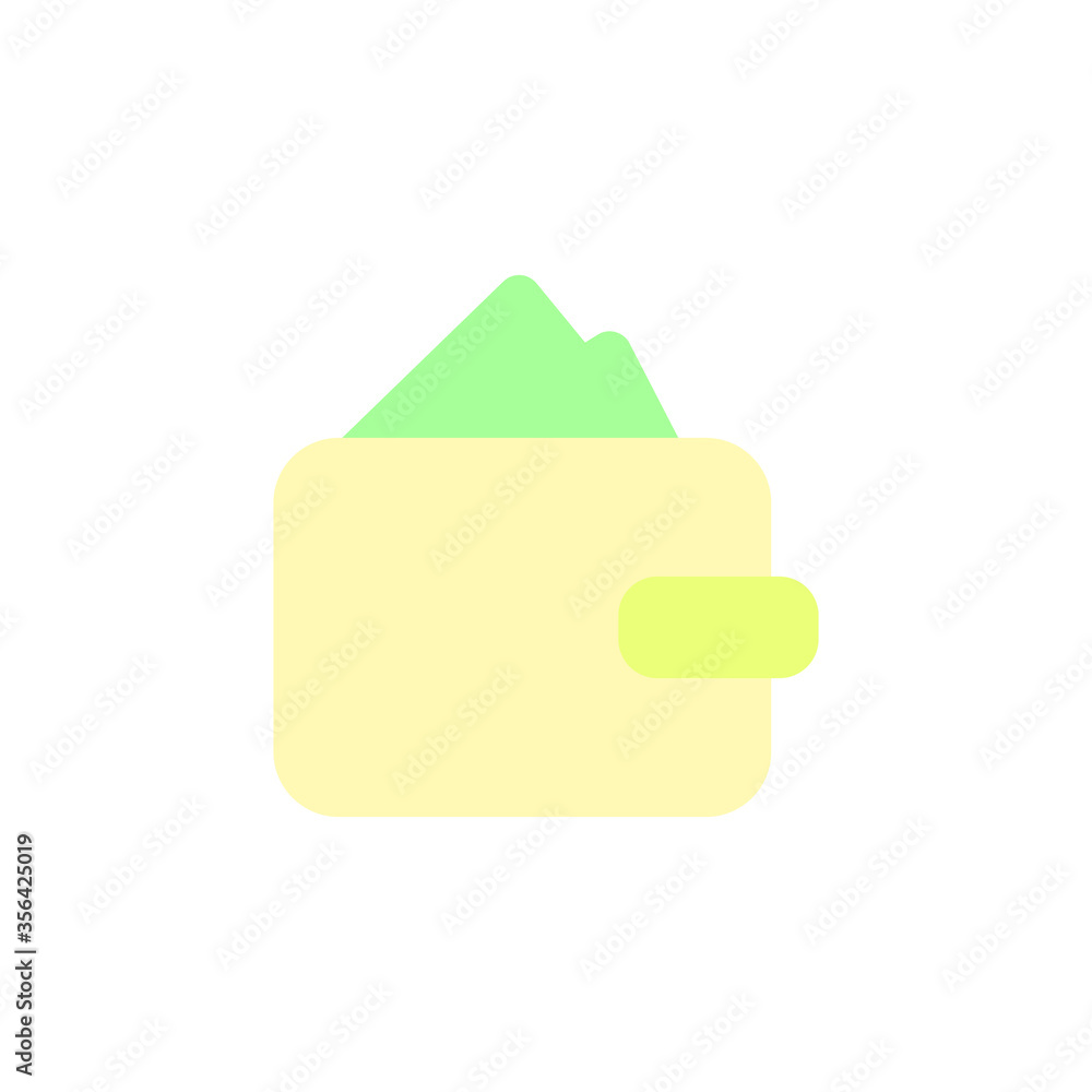 Aufkleber money, wallet icon. simple color vector elements of shopping center icons for ui and ux, website or 