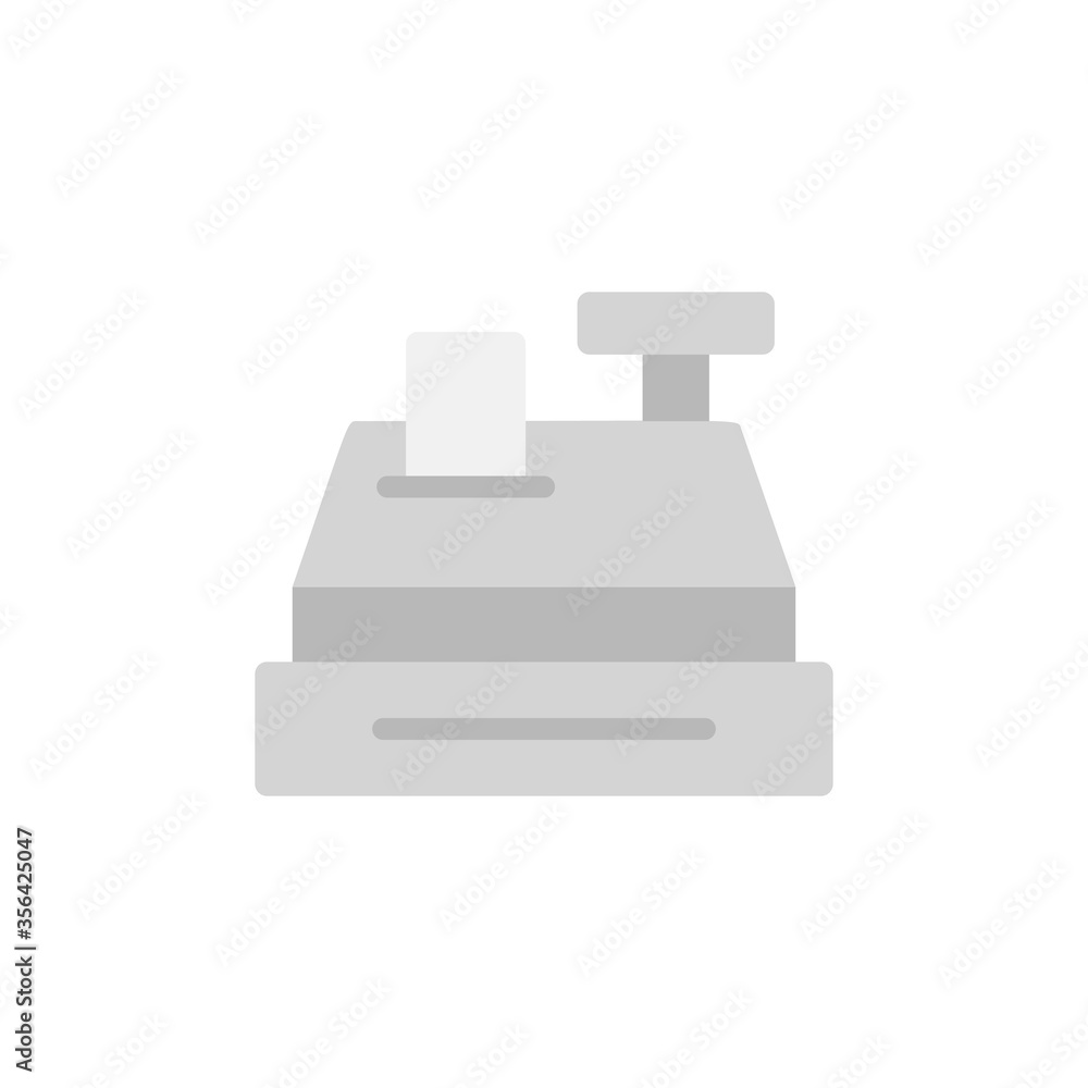 Poster cashbox, check icon. simple color vector elements of shopping center icons for ui and ux, website or