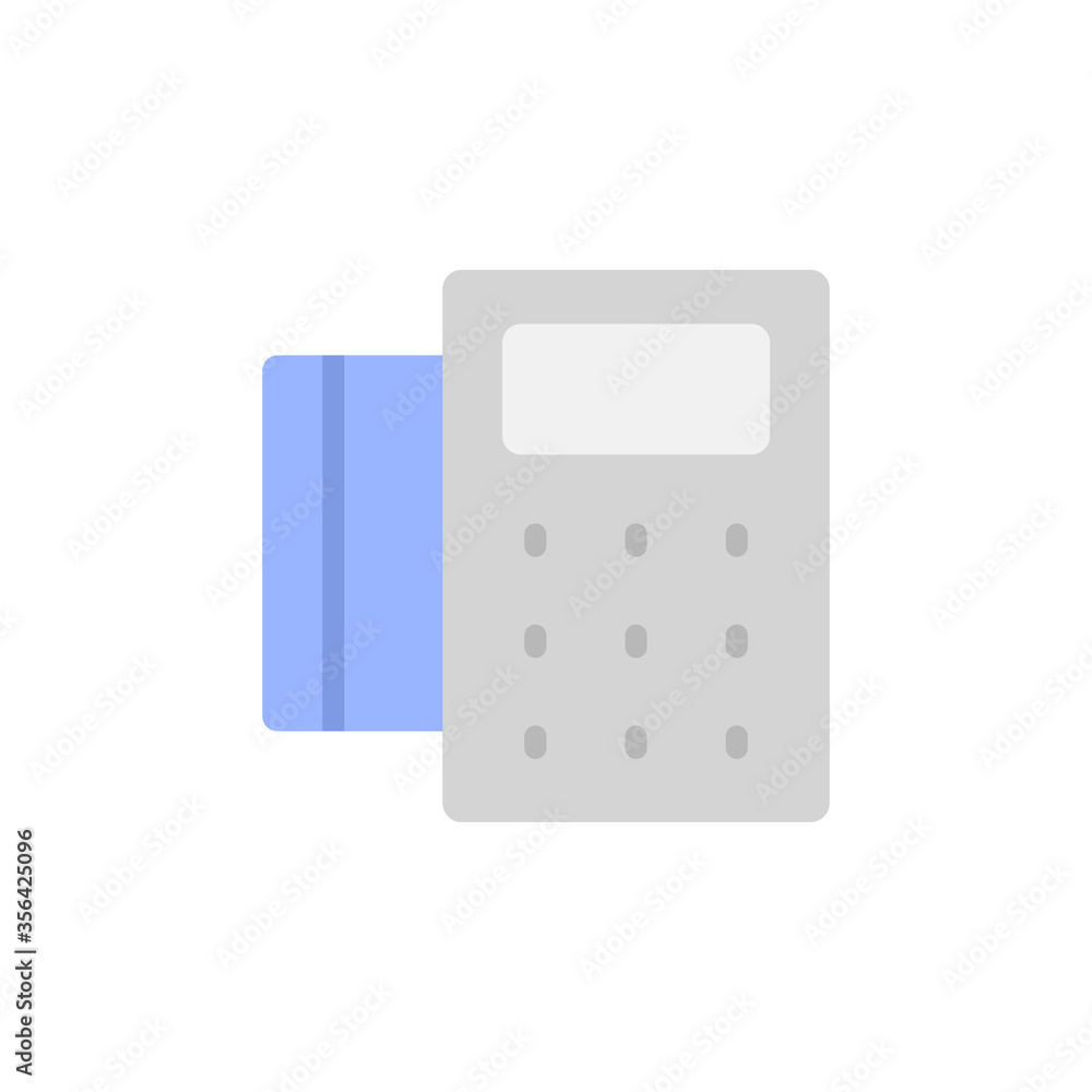 Poster card, terminal icon. simple color vector elements of shopping center icons for ui and ux, website or