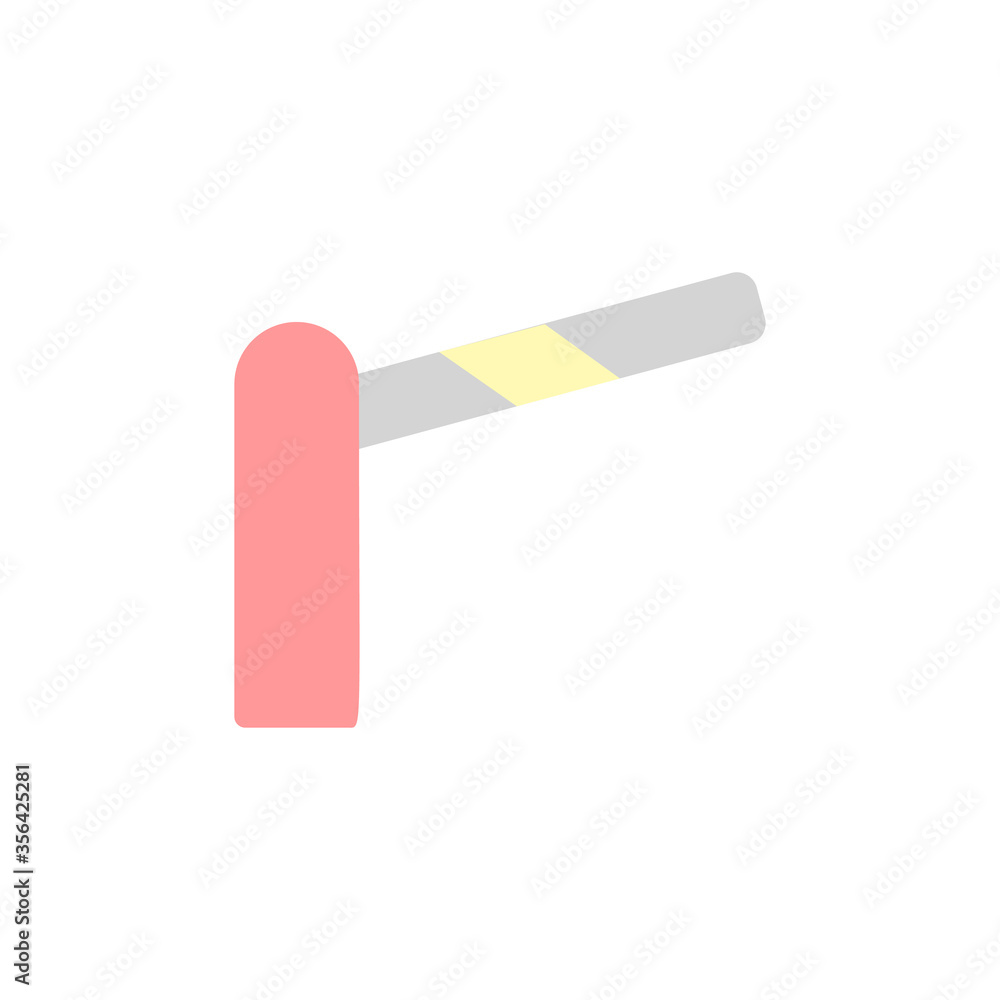 Poster barrier, parking icon. simple color vector elements of shopping center icons for ui and ux, website 