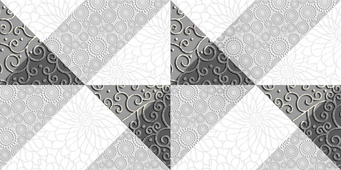 Digital Wall Tile Decor For interior Home or Ceramic wall tile Design, 3D artwork used for wallpaper, linoleum, textile, web page background, printed materials, posters, postcards,3D Motif