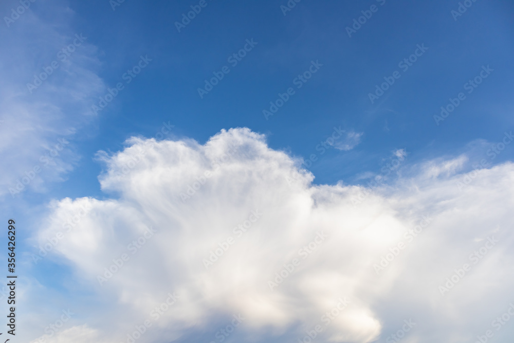 Wall mural beautiful clouds during spring time in a sunny day.