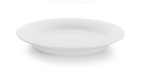white plate isolated on white background