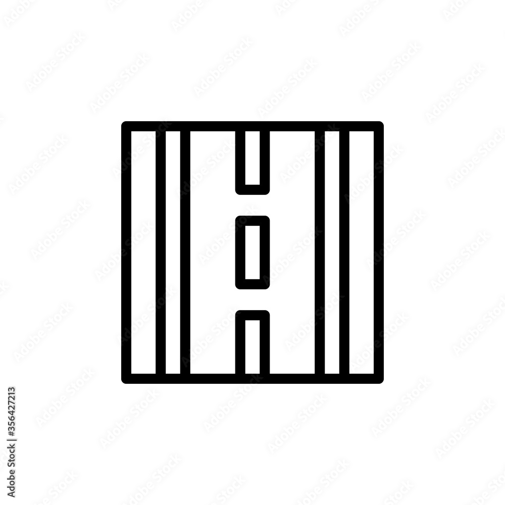 Poster road icon. simple line, outline vector elements of navigation icons for ui and ux, website or mobile
