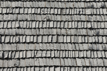 Wood roof tiles texture