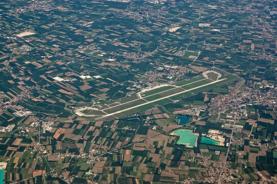 Valerio Catullo Airport, Verona, Aerial View
