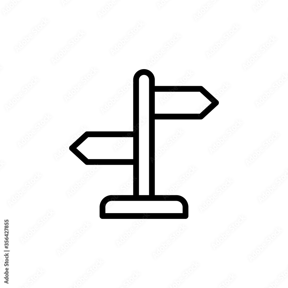 Poster panel, sign icon. simple line, outline vector elements of navigation icons for ui and ux, website or