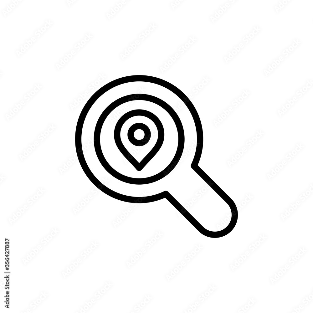 Poster search, placeholder icon. simple line, outline vector elements of navigation icons for ui and ux, we