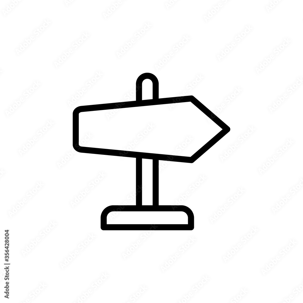 Poster panel icon. simple line, outline vector elements of navigation icons for ui and ux, website or mobil