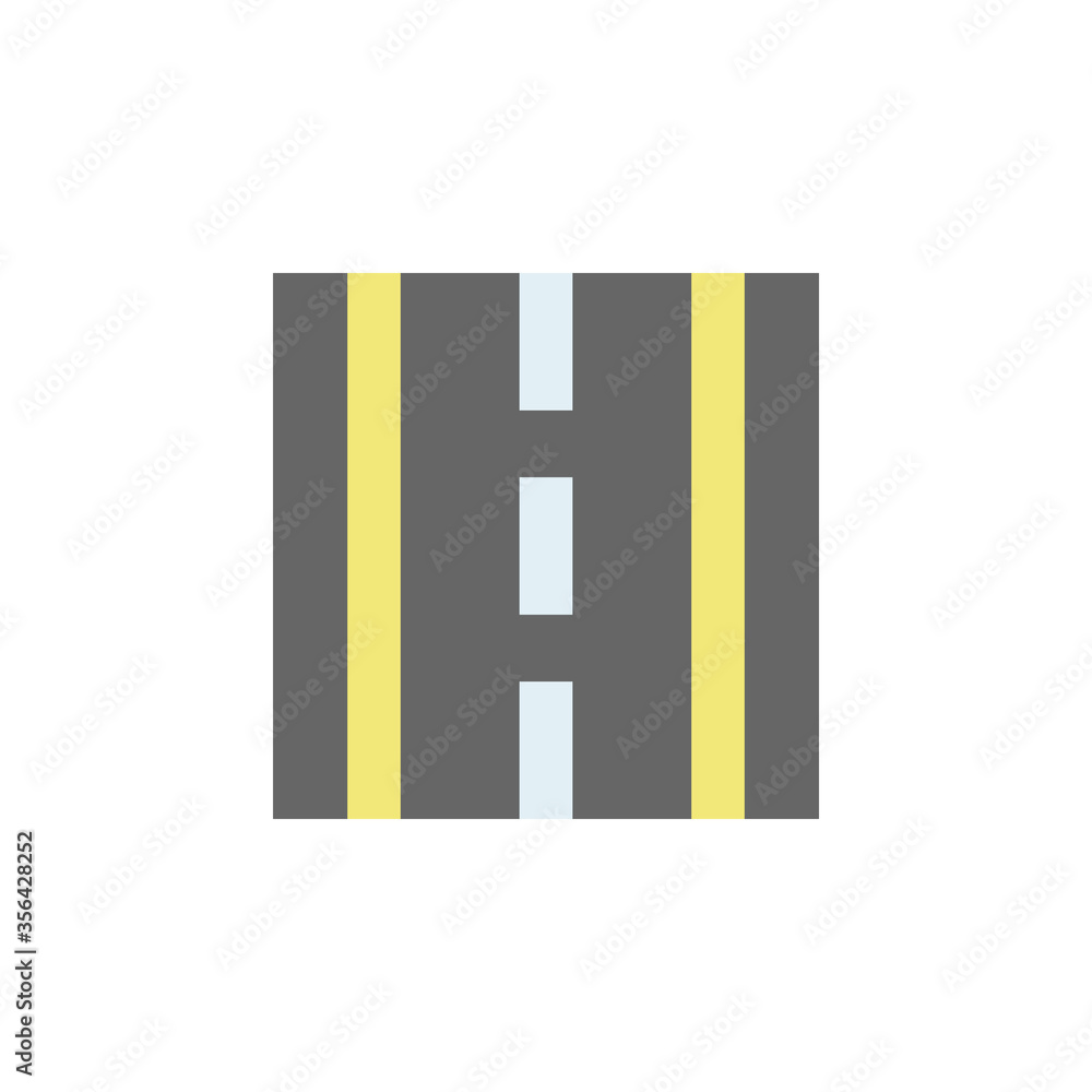 Poster road icon. simple color vector elements of navigation icons for ui and ux, website or mobile applica