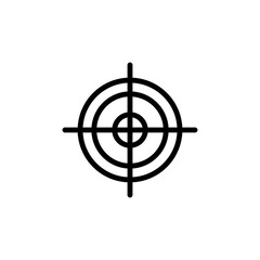 Target icon. Simple line, outline vector elements of navigation icons for ui and ux, website or mobile application