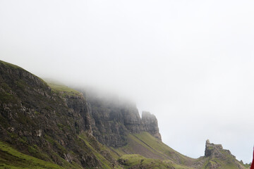 mountain landscape with clouds