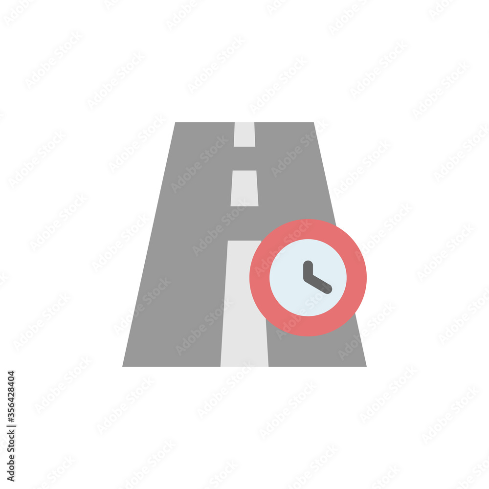 Poster road icon. simple color vector elements of navigation icons for ui and ux, website or mobile applica