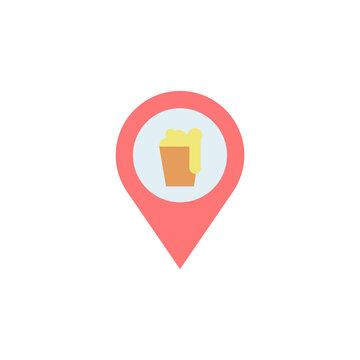 Placeholder, beer icon. Simple color vector elements of navigation icons for ui and ux, website or mobile application