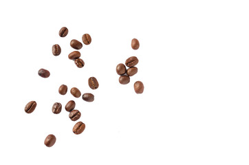 Coffee beans. Isolated on a white background.