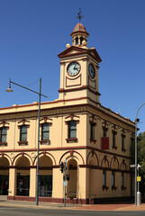 Fototapeta na wymiar Historic Post Office (built 1880-1920's) in Albury, New South Wales, Australia. 